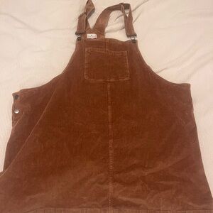 Brown Corduroy 4X Overall Dress